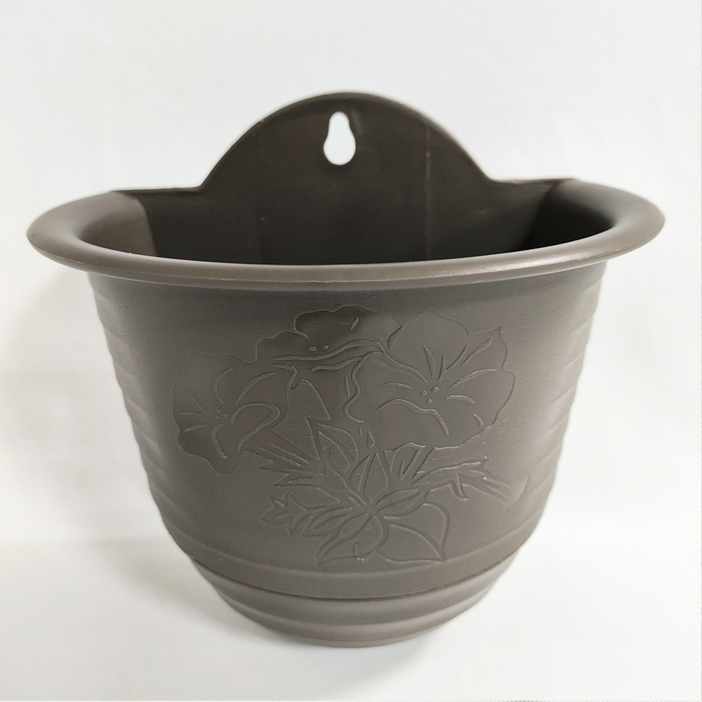 速達園藝 299全館免運 壁盆 紅 黑 白 壁掛 植栽  垂藤 多肉植物 觀葉盆 開花植物-規格圖1