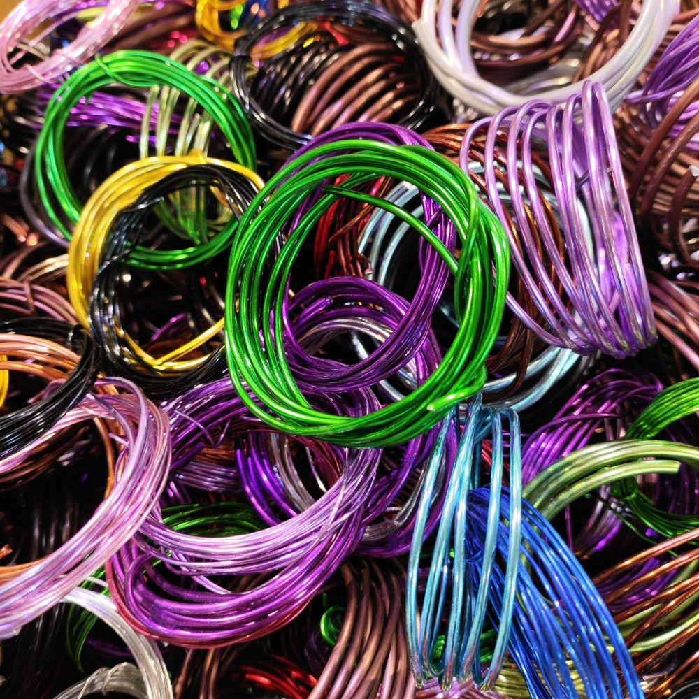 彩色鋁線 園藝 手做 藝術 色彩 折線 軟 空鳳 空氣鳳梨 老樹 盆栽 鋁線 鹿角蕨 上板-細節圖3