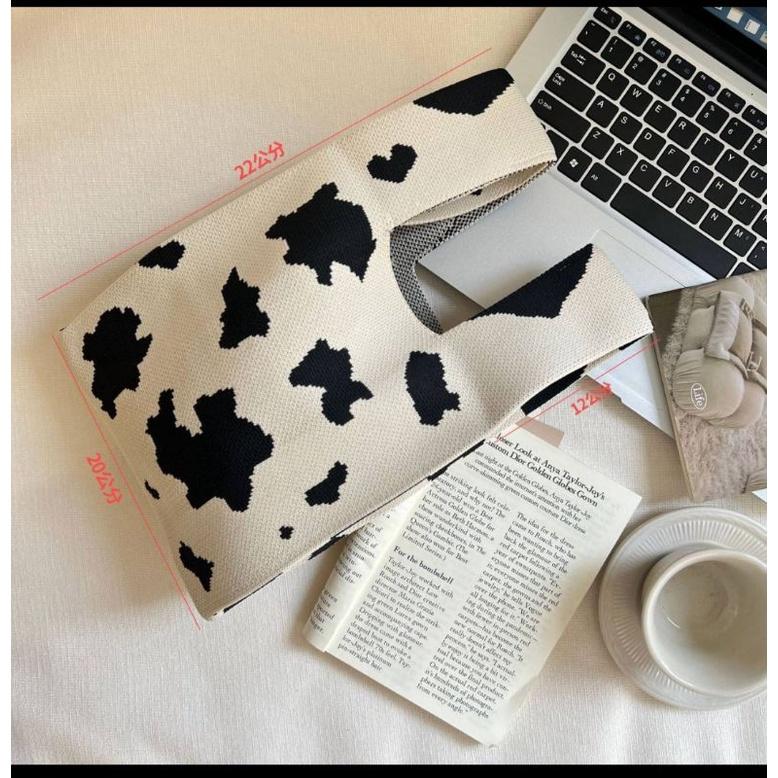 韓國設計款針織手提包-現貨出清-細節圖2