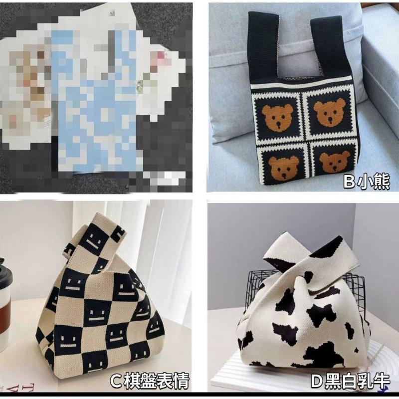韓國設計款針織手提包-現貨出清-細節圖3