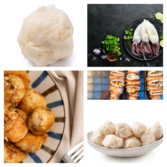 [柑梧食品]新鮮海鮮製品系列-花枝丸一斤裝(600公克)-細節圖2