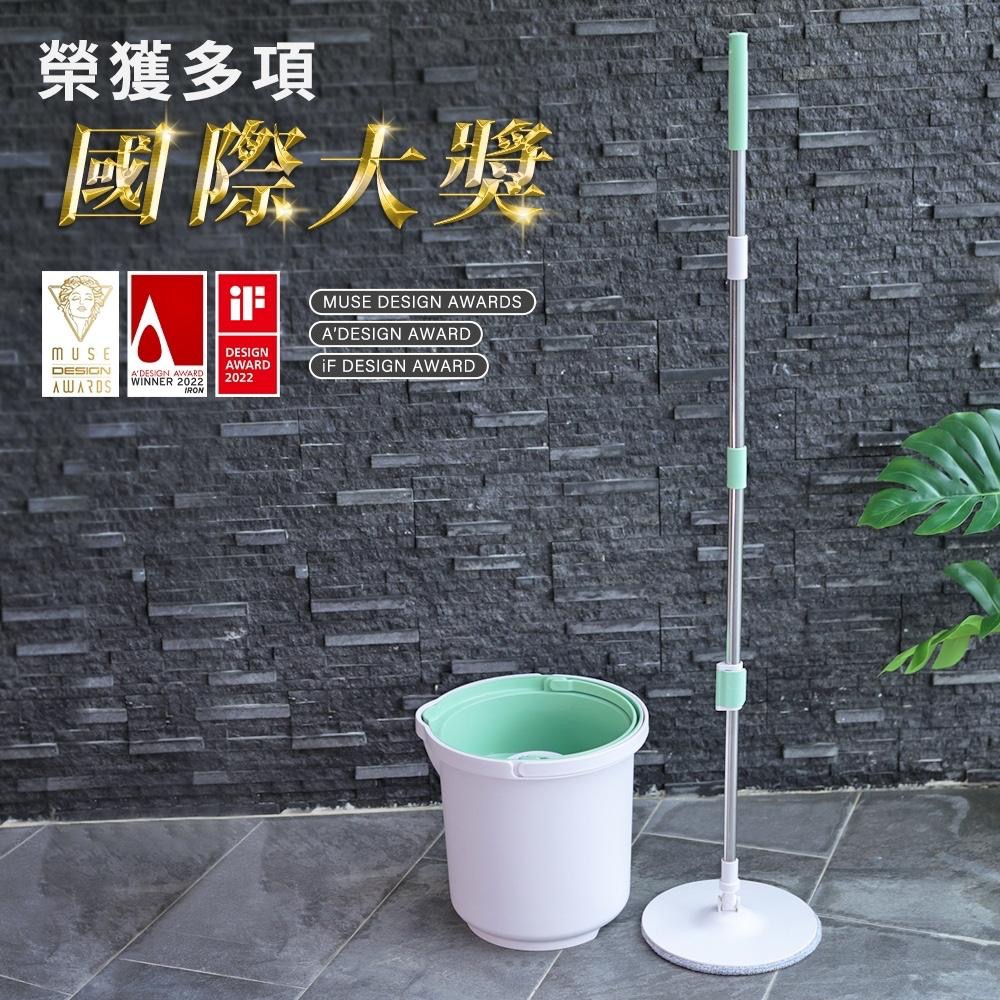 廠商現貨WondaMop 免換水淨水拖把組💧 (加贈4片布, 共5片布)-細節圖6