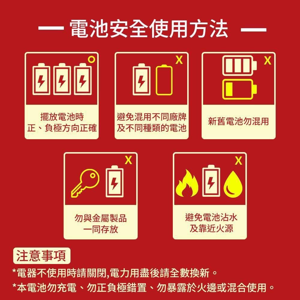 廠商現貨利百代環保碳鋅電池-3號&4號《一組20顆》-細節圖6