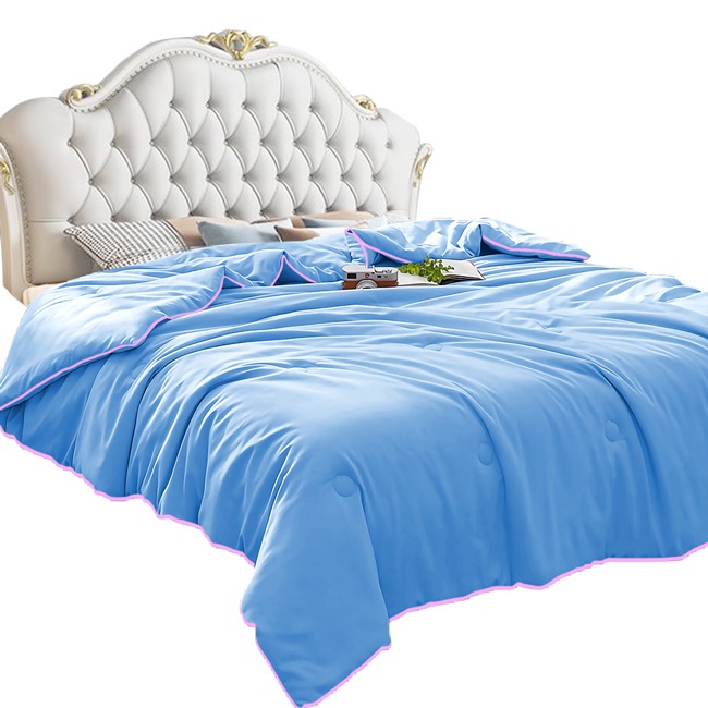 現貨 【FlowerButterf 法蝶】玻尿酸石墨烯美容健康涼被/冷氣被/藍-細節圖10