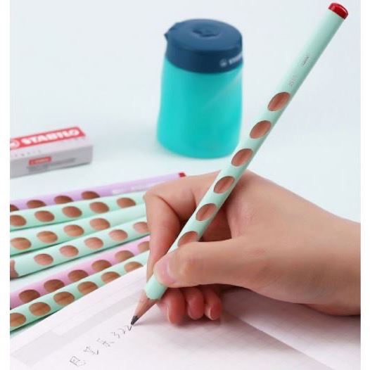 廠商現貨-STABIL思筆樂 EASYgraph學齡前大三角洞洞筆2入OPP袋裝-2021馬卡龍色-細節圖3