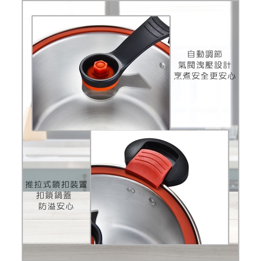廠商現貨【日本Oichan】女王不鏽鋼微壓鍋 3.5L-細節圖5