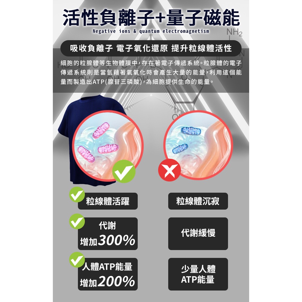 現貨【Hilton 希爾頓】專利負離子石墨烯能量上衣-細節圖6