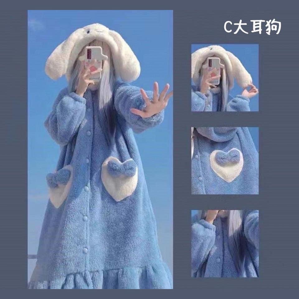 廠商現貨暖冬法蘭絨蓄熱卡通睡袍系列-規格圖6