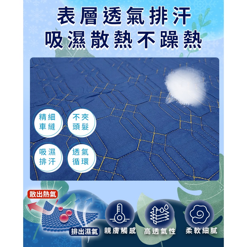 現貨銀纖維石墨烯乳膠酷涼薄床墊/雙人-細節圖7