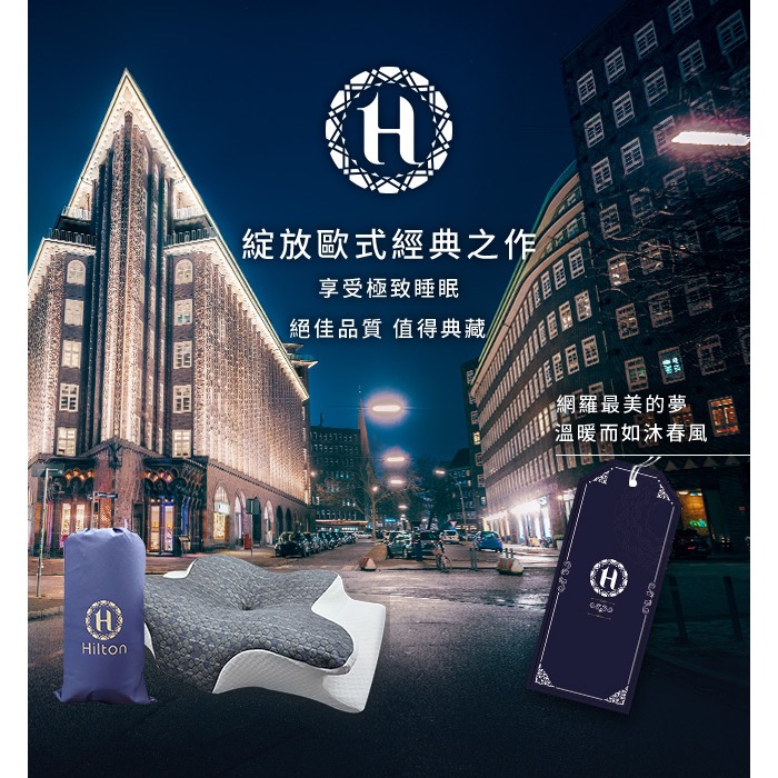 長期供應 現貨 【Hilton 希爾頓】超導石墨烯蝶型慢回彈釋壓記憶枕-細節圖2