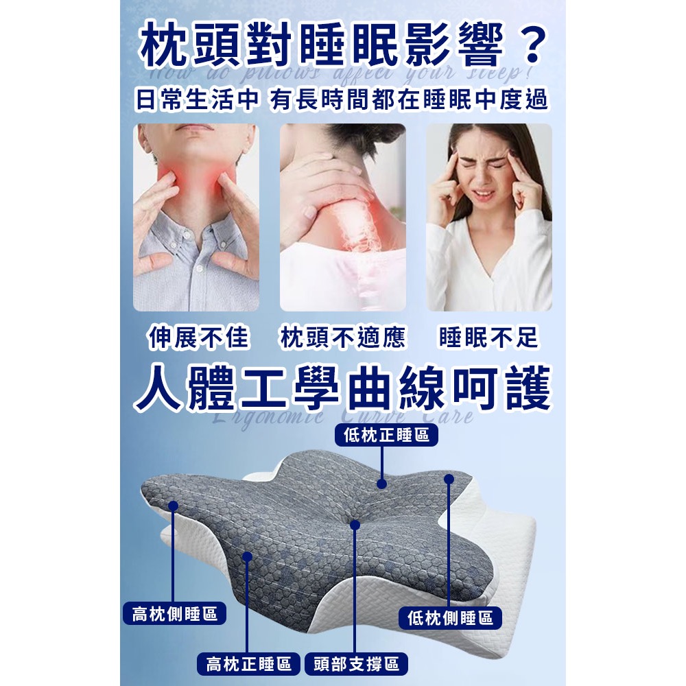 長期供應 現貨 【Hilton 希爾頓】超導石墨烯蝶型慢回彈釋壓記憶枕-細節圖3