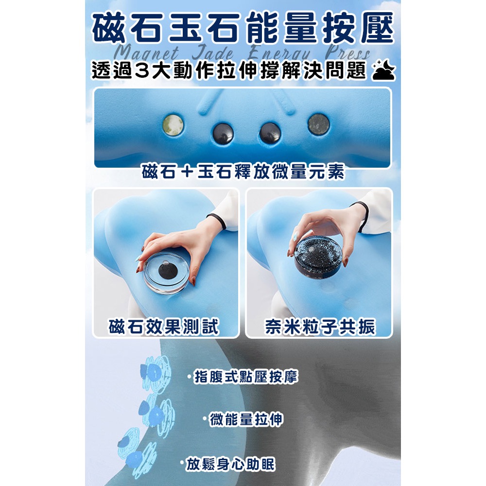 現貨 【Hilton 希爾頓】涼感透氣磁石能量太空記憶枕-細節圖7