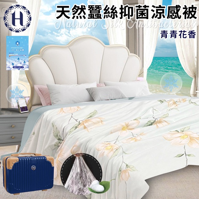 現貨 【Hilton 希爾頓】天然蠶絲抑菌涼感被/二色任選-規格圖11