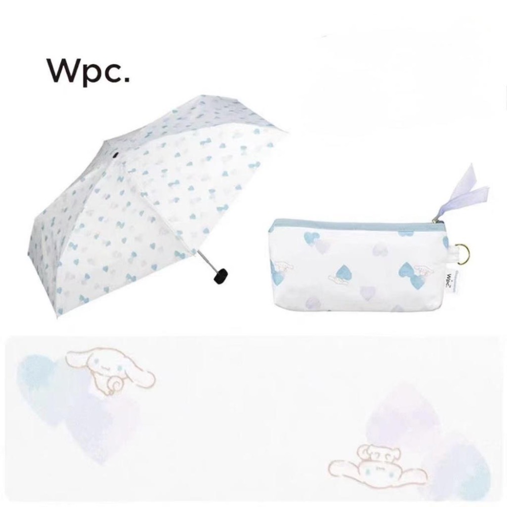 日本Wpc. 三麗鷗】晴雨兩用黑膠折傘｜附收納袋-規格圖8