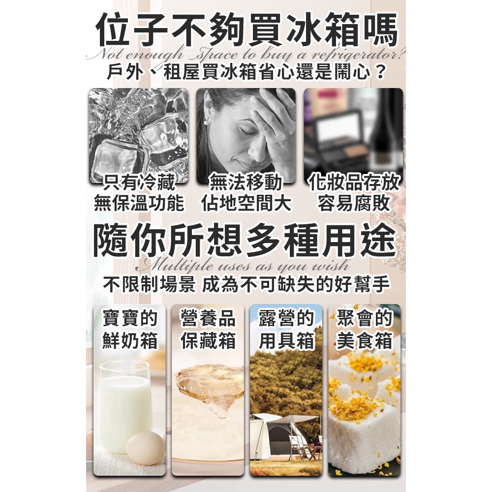 現貨居家宿舍迷你小冰箱/家車兩用/冷熱調節/顏色隨機-細節圖2