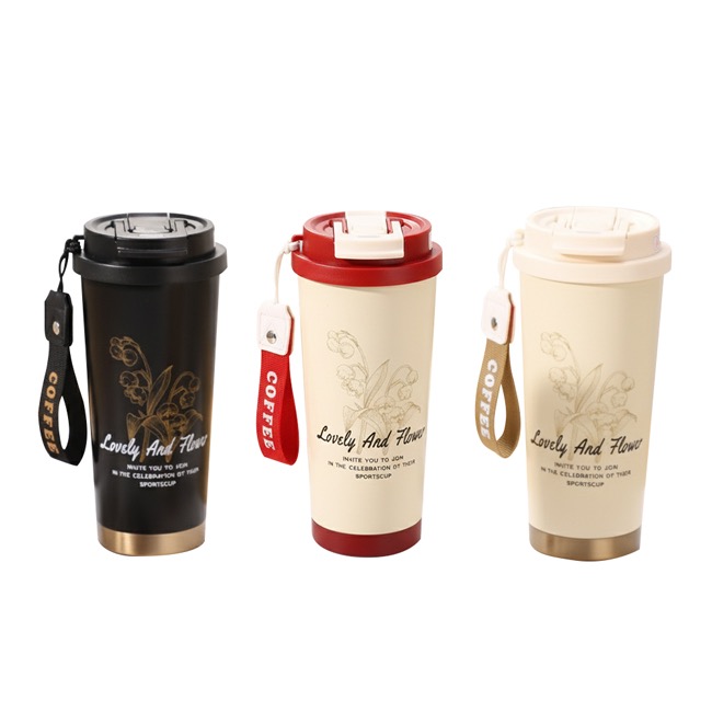 現貨【Hilton 希爾頓】316不鏽鋼典雅鈴蘭一杯三飲保溫杯/三色任選-細節圖6