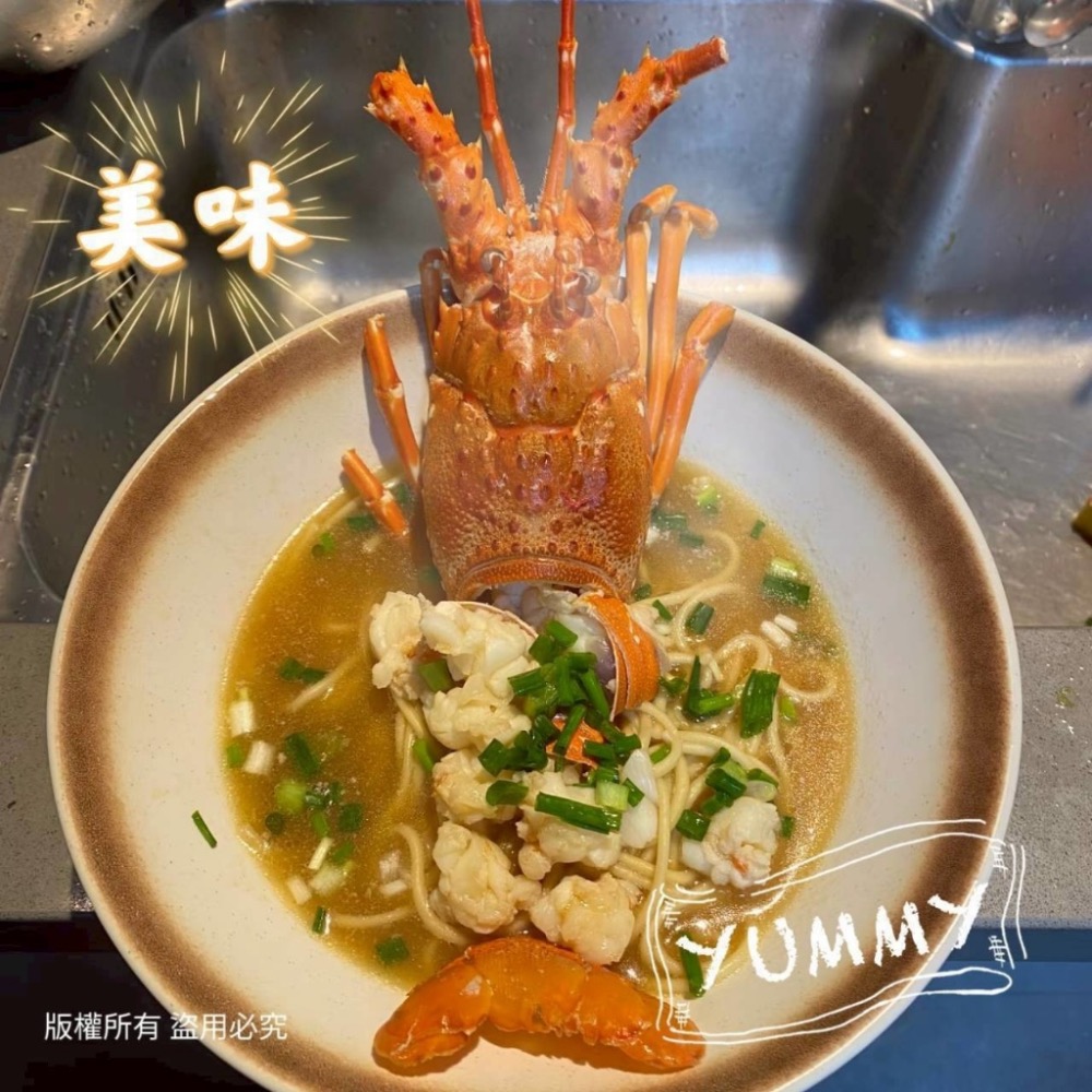 剖半生凍青龍龍蝦/半尾30隻半尾以上免運不散賣-細節圖3