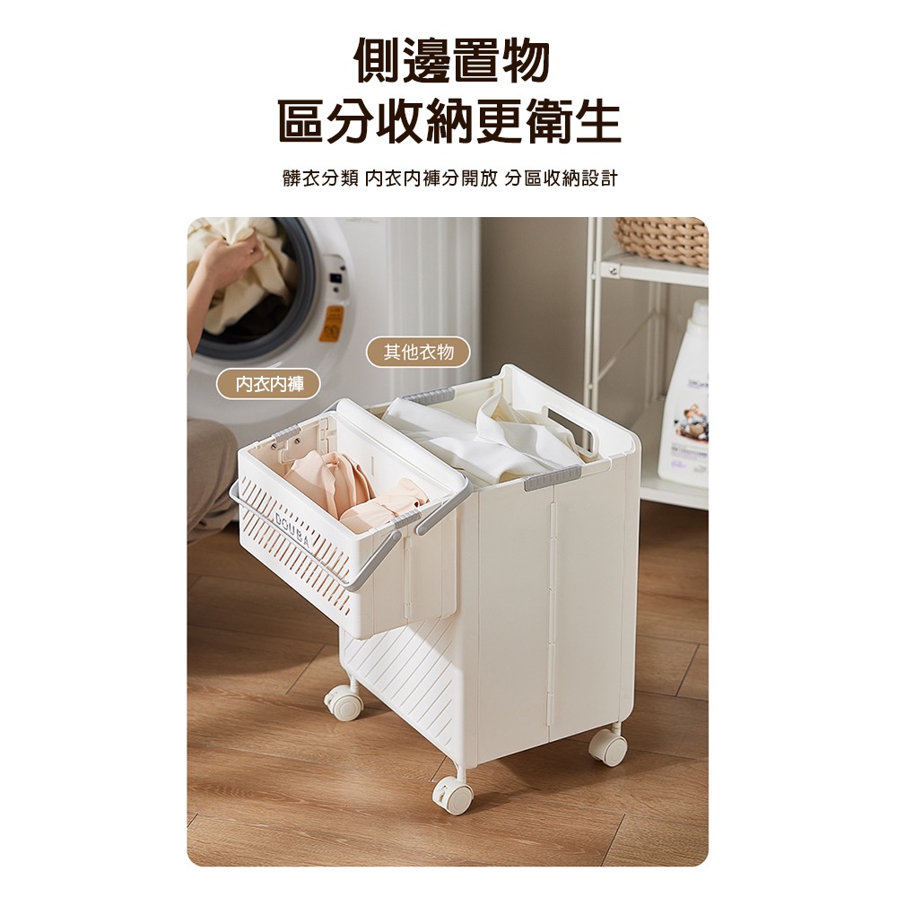 現貨多功能髒衣物品收納箱-細節圖6