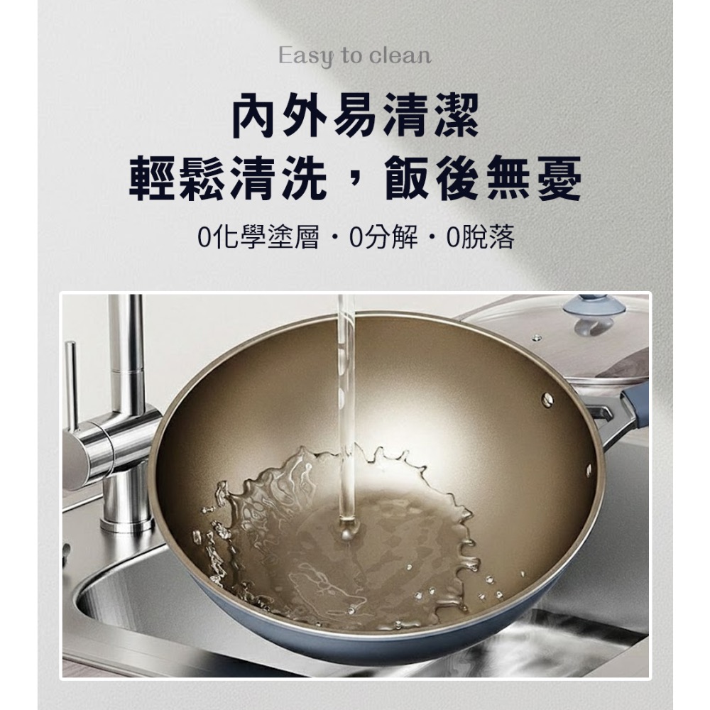 現貨 有鈦不沾炒鍋32cm+蓋-細節圖3