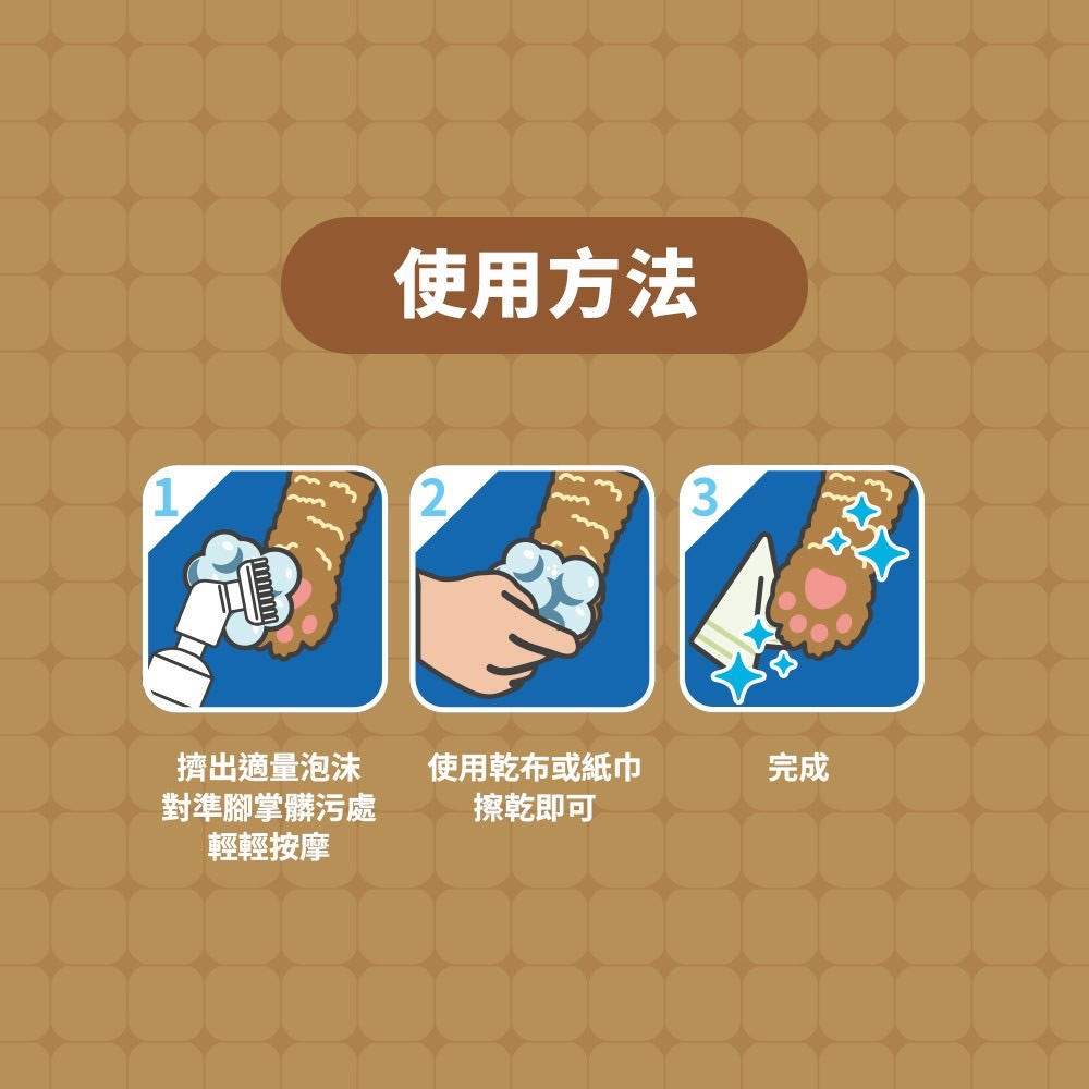 廠商現貨🐾 【臭味滾】寵物腳底清潔慕斯 150ml-細節圖9