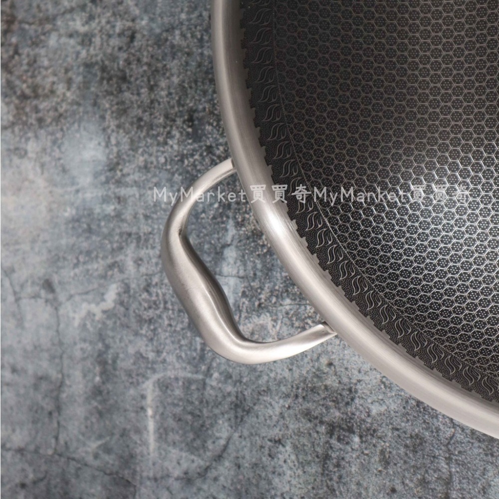 🌟316不鏽鋼🌟炒鍋 炒菜鍋 台灣製 深炒鍋 不鏽鋼鍋 蜂巢炒鍋 不沾炒鍋 中華炒鍋 38cm 42cm SAEMMI-細節圖4