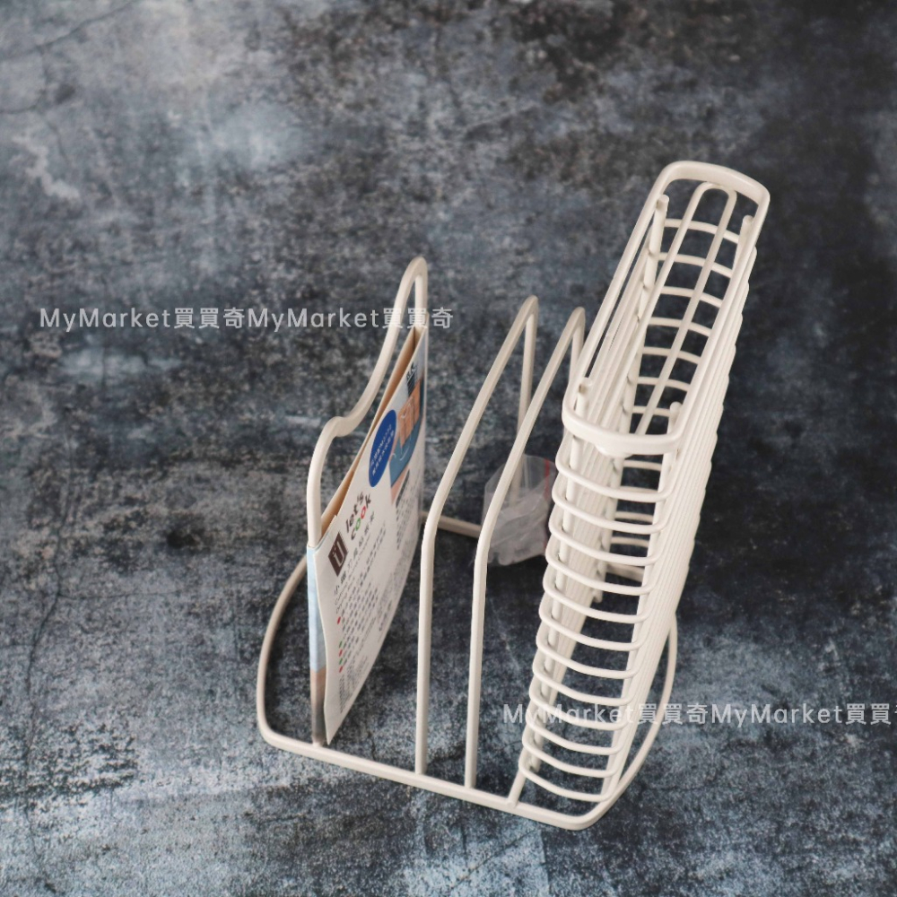 🌟鏤空瀝水設計🌟刀架 砧板架 刀具架 樂司 小鐵刀具砧板架 K0245A 鐵製穩固 鍋蓋架 沾板架 砧板收納架-細節圖3