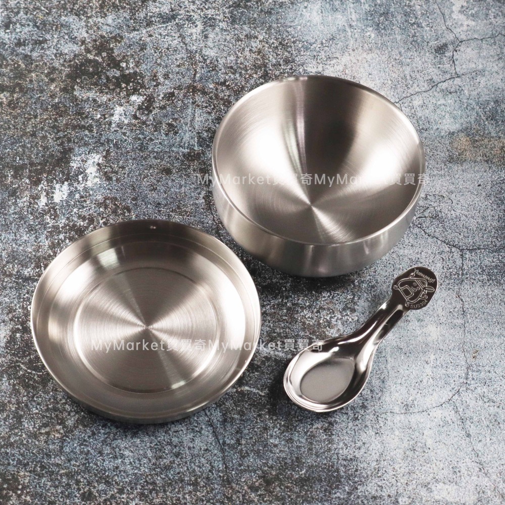 🌟台灣製🌟兒童碗 不鏽鋼碗 隔熱碗 兒童餐具 隔熱餐碗12cm 不鏽鋼蓋/湯匙 316 餐碗 幼兒園 長頸鹿 綿羊 刺蝟-細節圖2