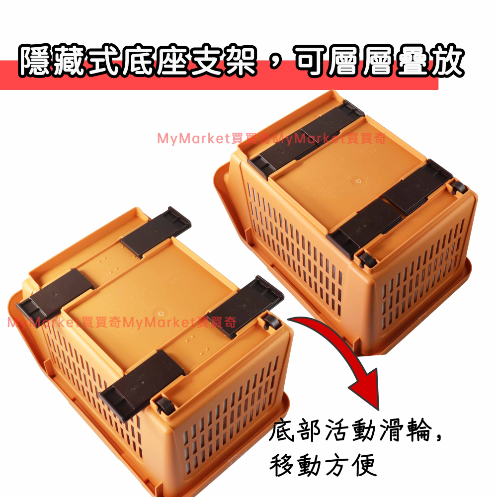 🌟日本製🌟可疊式 附滑輪 蔬果收納籃 廚房置物籃 廚房收納架 蔬果架 零食架 儲物架 置物架 蔬菜籃 水果籃 儲物籃-細節圖4