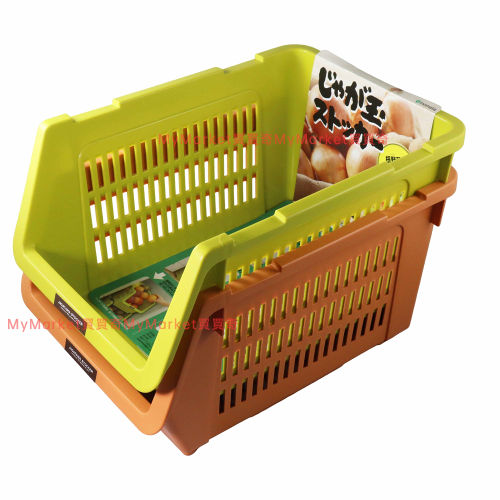 🌟日本製🌟可疊式 附滑輪 蔬果收納籃 廚房置物籃 廚房收納架 蔬果架 零食架 儲物架 置物架 蔬菜籃 水果籃 儲物籃-細節圖6