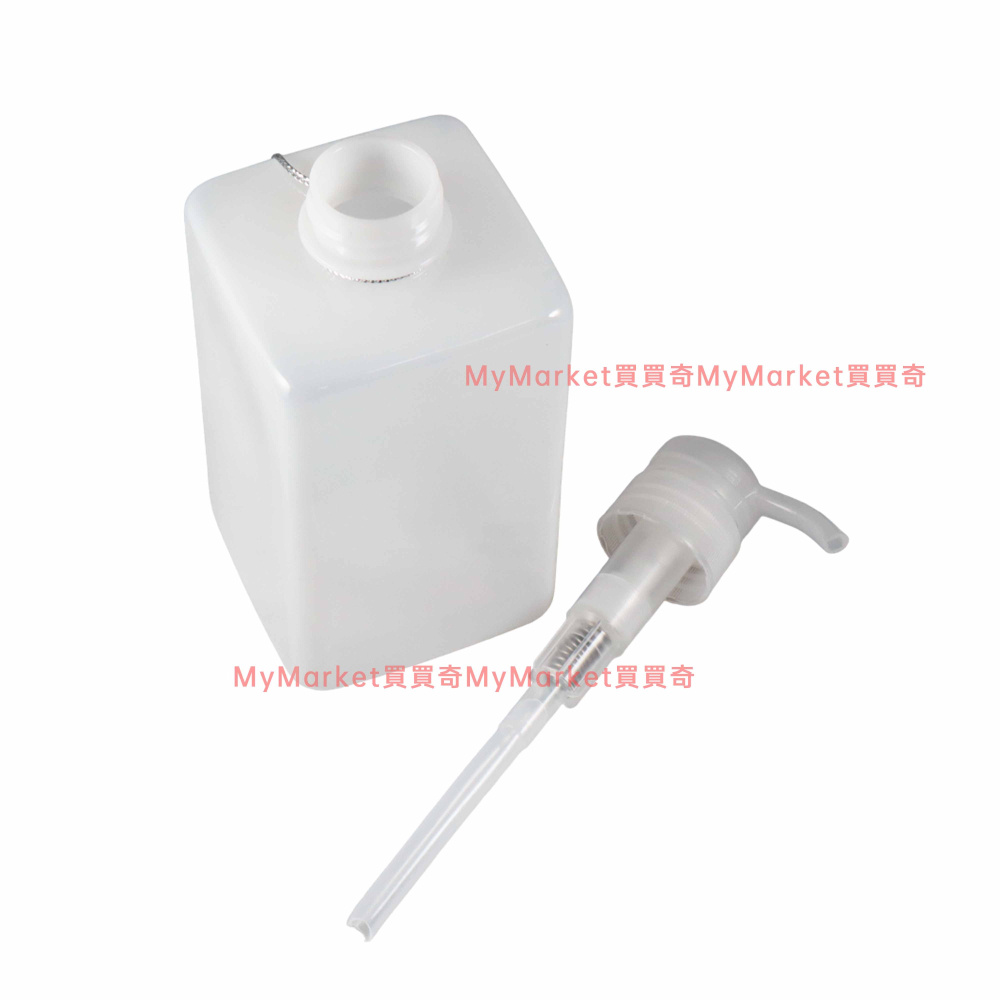 ECHO PET角型按壓瓶600ml 簡約風 大容量 分裝瓶 洗手乳 沐浴乳 洗髮精 乳液 洗碗精 按壓式 分裝瓶 分裝-細節圖2