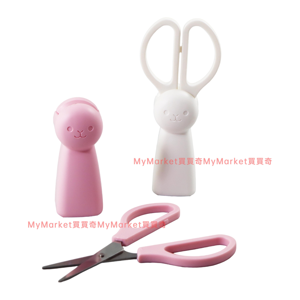🌟磁吸設計／可立於桌面🌟磁吸可立式剪刀 磁鐵小兔剪刀 兔子造型 吸鐵式剪刀 磁吸剪刀 迷你剪刀 小剪刀 冰箱貼剪刀-細節圖2