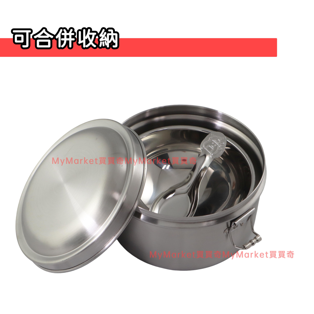 🌟台灣製🌟316不鏽鋼便當組【316圓形便當盒14cm➕碗12cm➕湯匙➕保溫餐袋】國小國中兒童營養午餐 便當盒餐具組-細節圖3