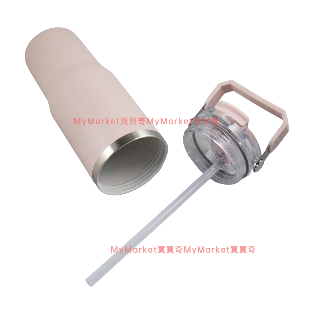 🌟陶瓷🌟伴佳家 陶瓷雙飲提提杯900ML 手提冰霸杯 不鏽鋼 陶瓷保溫杯 保冰杯 保冷杯 保溫瓶 隨行杯 手搖杯 環保杯-細節圖6