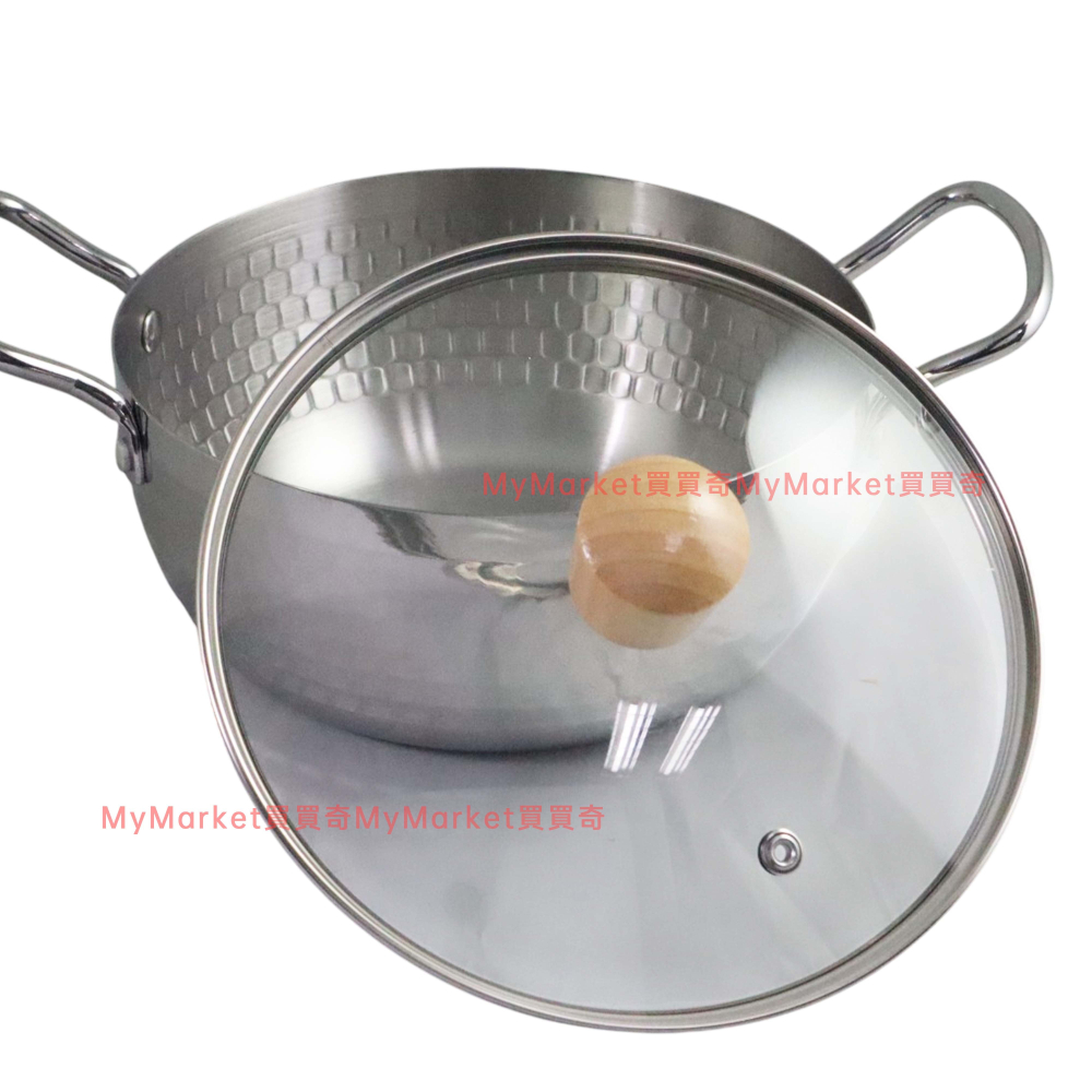 🌟電磁爐適用🌟Kiyodo 韓式錘紋鍋20cm(附玻璃蓋)不鏽鋼湯鍋 雪平鍋 雙耳湯鍋 個人鍋 小炒鍋 鍋子 火鍋 泡麵-細節圖3