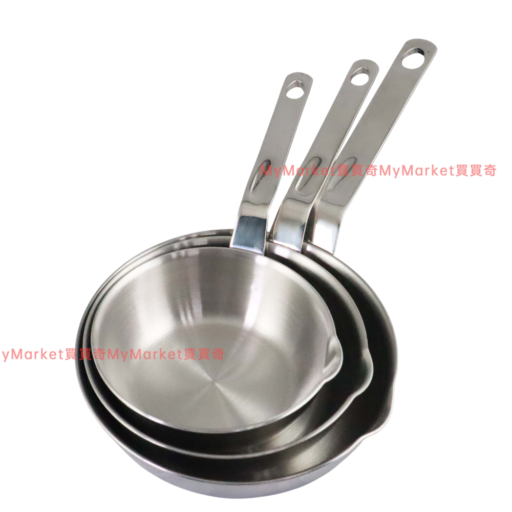 🌟可直火/IH A-OK 316不鏽鋼煎鍋 平底鍋 不銹鋼平煎鍋 醬料鍋 露營鍋 焦糖鍋 醬汁鍋 果醬 煎蛋鍋 潑油鍋-細節圖2