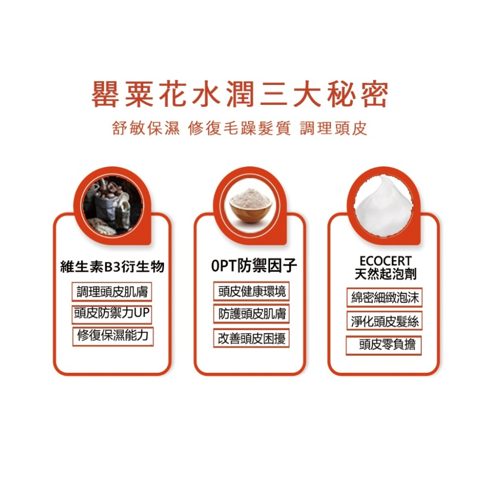 花蕊水潤 罌粟花水潤洗髮精-細節圖4