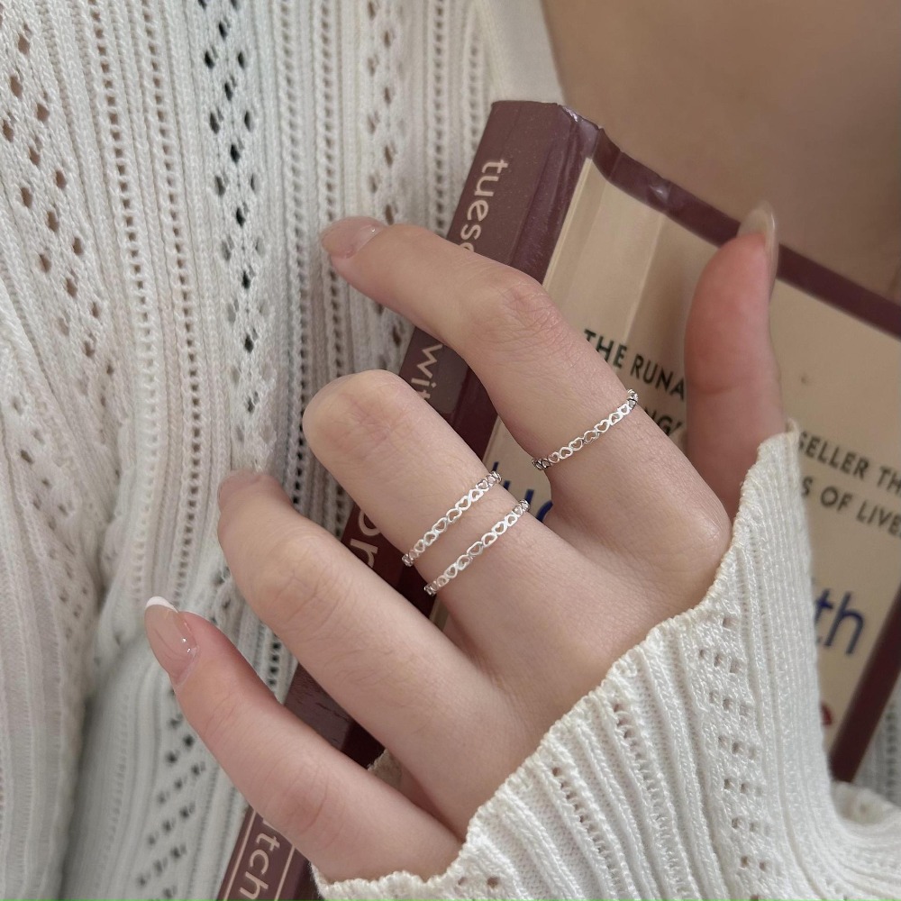 上下串接鏤空迷你愛心戒指-規格圖13