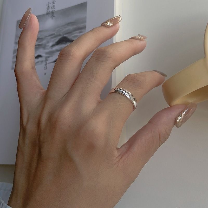 韓版Q版小狗開口戒-細節圖2