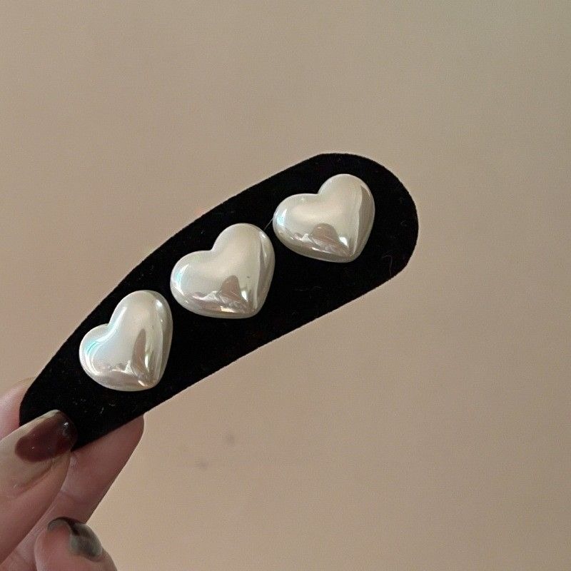 愛心珍珠BB夾-細節圖3