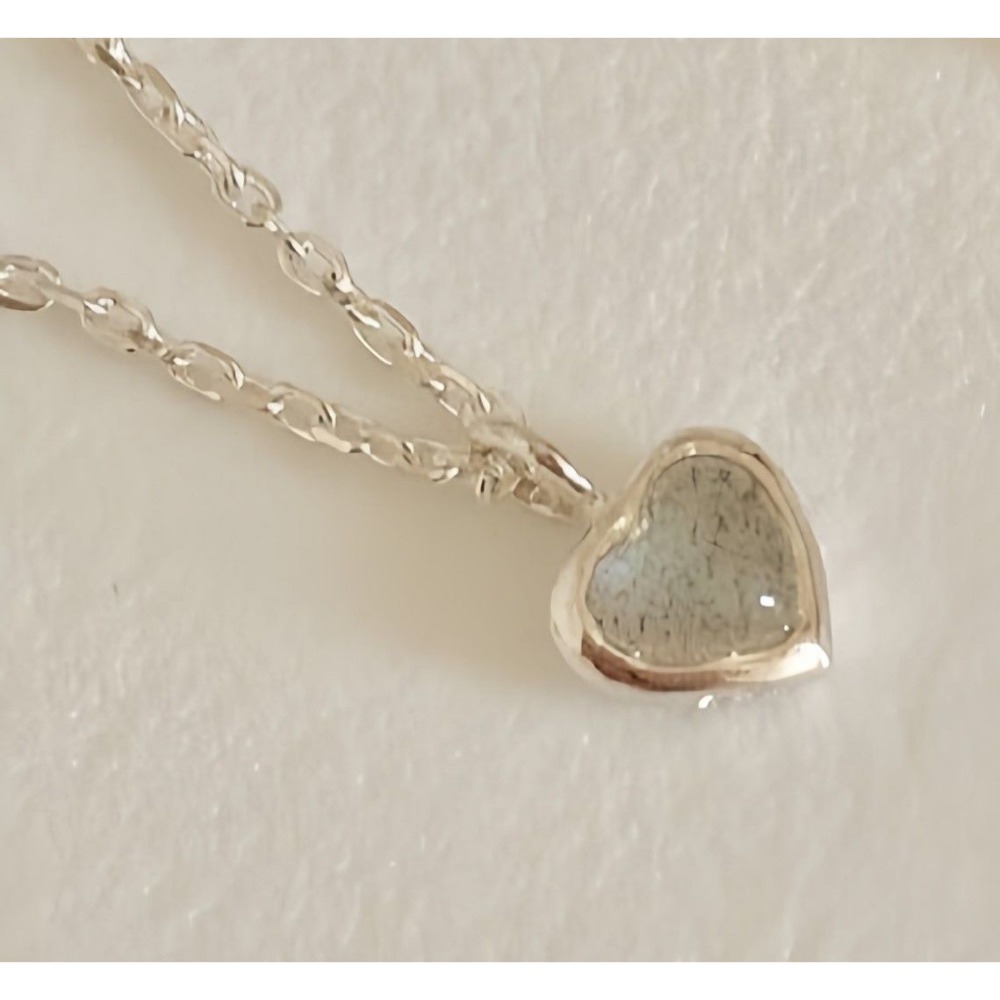 韓國天然水晶mini 愛心項鍊-細節圖11