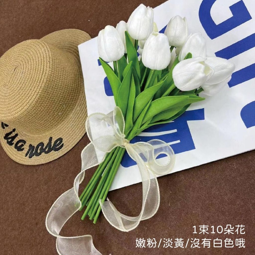 尚丞照明 LED 鬱金香 燈 台灣出貨 花束燈 電池款 捧花 粉紅 黃 禮物 仿真花 結婚 求婚 攝影 道具 INS-細節圖2