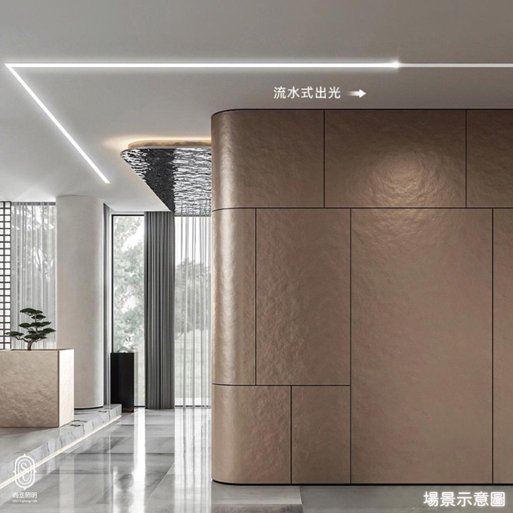 尚丞照明 LED COB 流水跑馬燈 柔性燈帶 台灣出貨 白 黃 自然光 展場 流動光線 24V 5米一捲-細節圖8