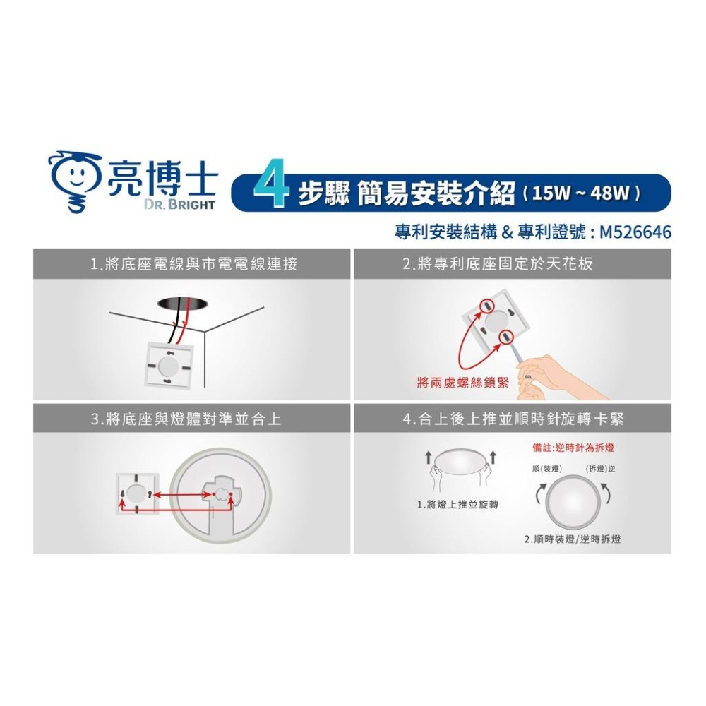 尚丞照明 LED 防水 蛋糕吸頂燈 15瓦 28瓦 浴室 廁所 IP54 節能 白光 黃光 無藍光 安裝簡易 全電壓-細節圖4