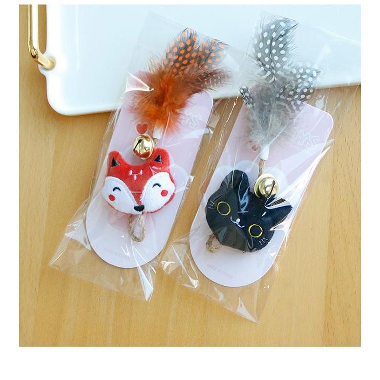 『伊果~現貨秒出』寵物玩具 自嗨 解悶 麻繩玩具 羽毛逗貓 羽毛鈴鐺 耐抓 耐咬 磨牙 磨牙玩具 狗玩具 貓玩具 薄荷草-細節圖3