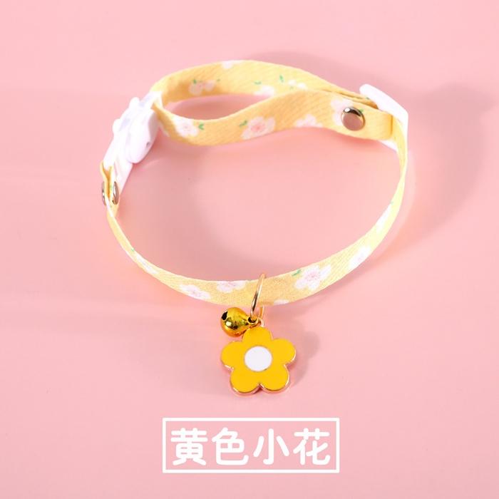 『伊果~現貨秒出』寵物飾品 寵物項圈 寵物項鍊 可調節項圈 小花項圈 花朵項鍊 鈴鐺項圈 貓項圈 貓項鍊 狗項圈-細節圖4