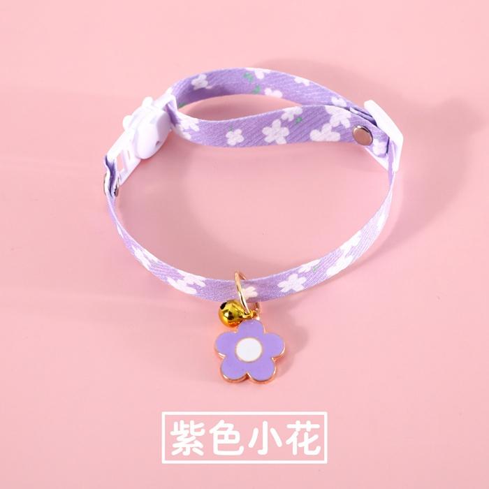 『伊果~現貨秒出』寵物飾品 寵物項圈 寵物項鍊 可調節項圈 小花項圈 花朵項鍊 鈴鐺項圈 貓項圈 貓項鍊 狗項圈-細節圖8