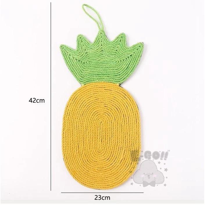 『伊果~現貨秒出』波羅貓抓板 鳳梨貓抓板 貓抓墊 紓壓 防抓 耐磨 磨爪 磨爪器 上牆貓抓板 貓咪玩具 寵物玩具-細節圖2