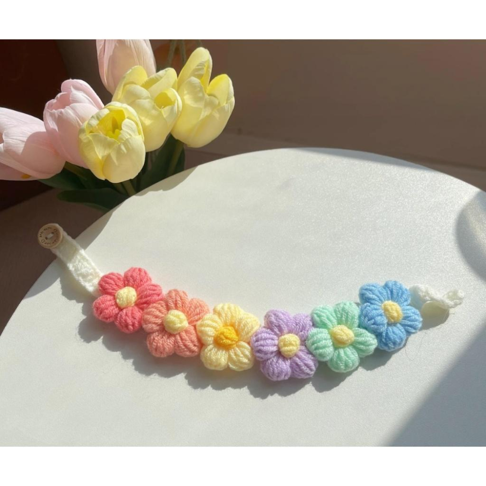 『伊果~現貨秒出』寵物飾品 寵物項圈 寵物項鍊 手工項圈 花朵項圈 花朵項鍊 編織項圈 貓項圈 貓項鍊 狗項圈-細節圖5