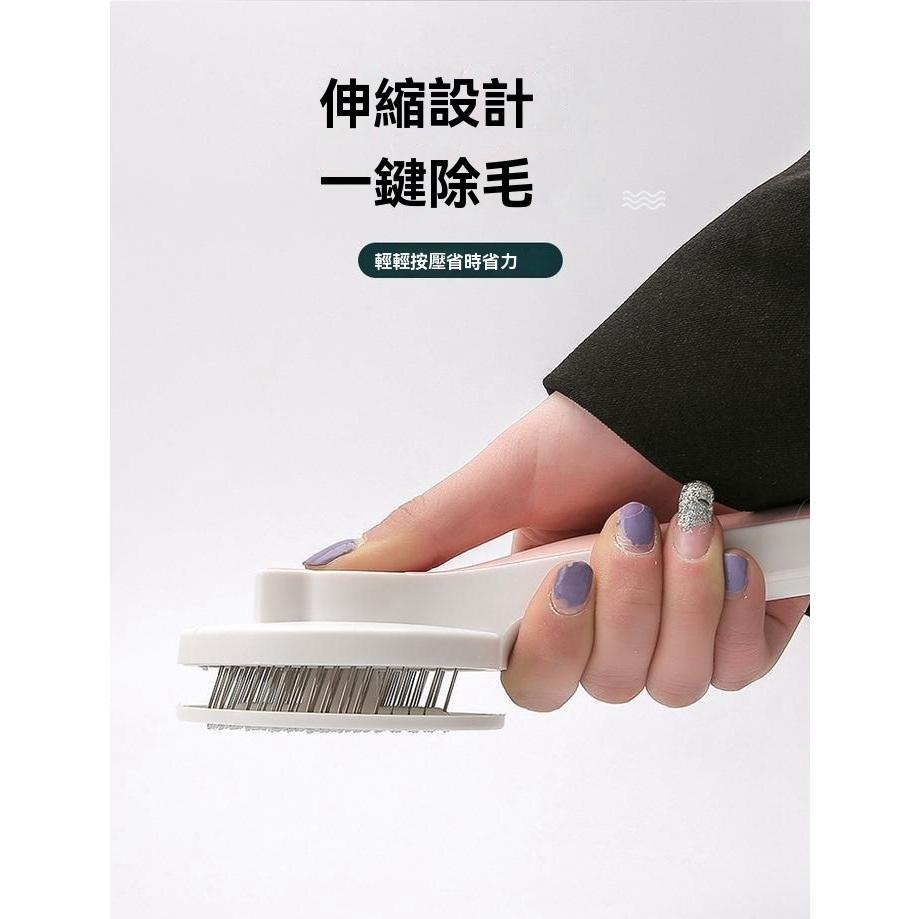 『伊果~現貨秒出』寵物梳毛 自動除毛梳 一鍵自動除毛 鋼針梳 圓頭梳 寵物梳 寵物理毛 狗梳 貓梳 寵物自動除毛 寵物自-細節圖2