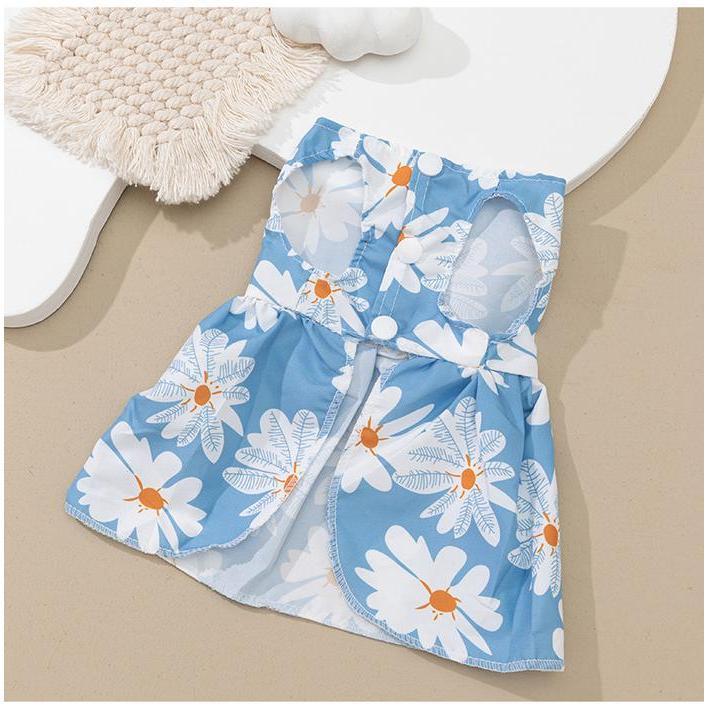 『伊果~現貨秒出』小狗洋裝 狗洋裝 寵物裙子 寵物公主裙 印花裙 小狗裙子 小狗公主裙 小貓公主裙 貓洋裝 小貓洋裝-細節圖3